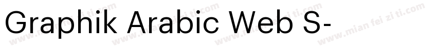 Graphik Arabic Web S字体转换